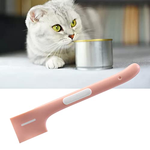 Pssopp Tierfutterdosenlöffel Sicheres Praktisches Rechtwinkliges Design Futterdosenschaufel für Haustiere Hunde Katzen (Rosa) von Pssopp