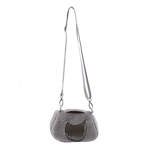 Pssopp Träger für Kleine Haustiere für Kleine Haustiere mit Verstellbarem und Abnehmbarem Riemen, Unterer Tasche und Reißverschlusseingangsdesign, Rosa, Gery, Samtstoffe mit Atmungsaktivem Netz, Pssopp Träger für Kleine Haustiere für Kleine Haustiere mit Verstellbarem und Abnehmbarem Riemen, Unterer Tasche und Reißverschlusseingangsdesign, Rosa, Gery, Samtstoffe mit Atmungsaktivem Netz, von Pssopp