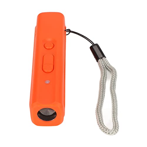 Pssopp Ultraschall-Bell-Inspektionsgerät, 365 Nm Violette Lichtperlen, Tragbare Wiederaufladbare Hundebell-Abwehrgeräte, Handgehalten mit Leine, UV-Violett-Licht für (Orange) von Pssopp