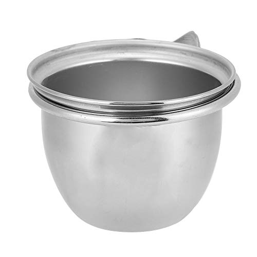 Pssopp Vogelfutter- und Wasserbecher mit Schnallenschraubendichtung Edelstahl Papageienfutter- und Wasserbecher Vogelfutter-Futterautomat für Zubehör für Kleine Tierkäfige (8,5 cm) von Pssopp