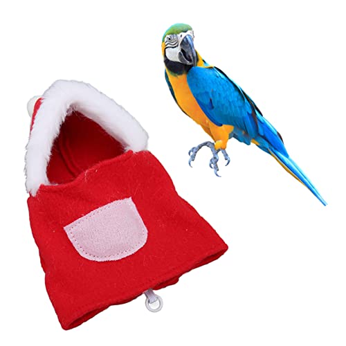 Pssopp Vogelkleidung Süßer Vogel Cosplay Hoodie mit Ring Halloween Weihnachten Haustierkostüm für Sittiche Sittiche Nymphensittiche (S) von Pssopp
