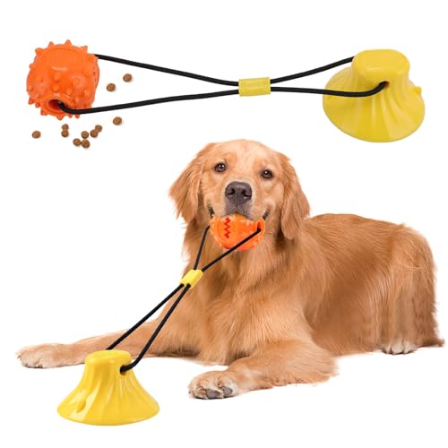 Pssopp Welpen-Leckerli-Ball, Saugnapf, Welpen-Trainingsspielzeug, Haustier-Kauball-Spielzeug, Reinigung der Zähne, Interaktives Hundespielzeug Zum Spielen, Training, Interaktion Pssopp Welpen-Leckerli-Ball, Saugnapf, Welpen-Trainingsspielzeug, Haustier-Kauball-Spielzeug, Reinigung der Zähne, Interaktives Hundespielzeug Zum Spielen, Training, Interaktion von Pssopp