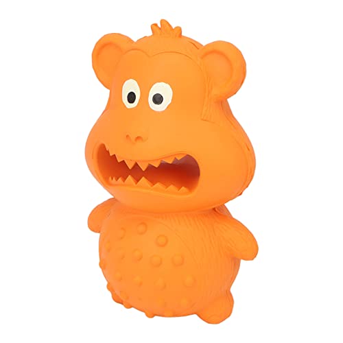 Pssopp Welpenspielzeug, Lustiges, Gesundes, Quietschendes Gummi-Hundespielzeug für Hundezubehör (Orange) von Pssopp