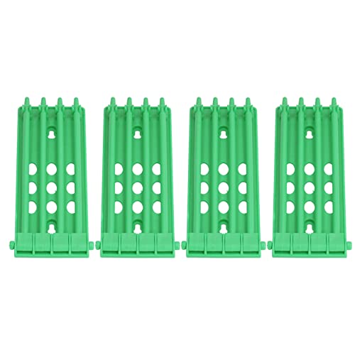 Stabiler Kunststoff, Große Kapazität, 4 -Packung, Plastikbeinständer für Vogeltraining, Wandständer mit Vielseitigem Gebrauch für Tauben, Papageien, Papageien (Green) von Pssopp