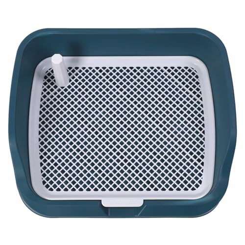Tragbarer Haustier-Töpfchentrainer, Multifunktionaler Indoor-Hundetoiletten-Trainingspads-Tablett, Haustier-PIPI-Pad-Halter für Welpen, Hundeurin (Blue) von Pssopp