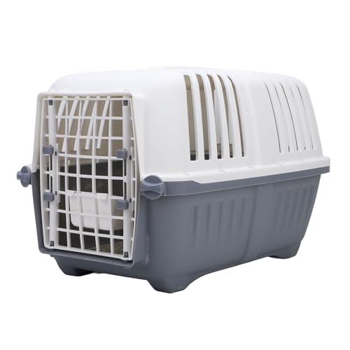 Transportbox für Hunde, Welpen, Katzen, Transportbox für Hunde, Tiertransport, Reisebox, Käfig für Katzen, Welpen, Kaninchen, 47 X 31 X 32 cm Transportbox für Hunde, Welpen, Katzen, Transportbox für Hunde, Tiertransport, Reisebox, Käfig für Katzen, Welpen, Kaninchen, 47 X 31 X 32 cm von Pssopp