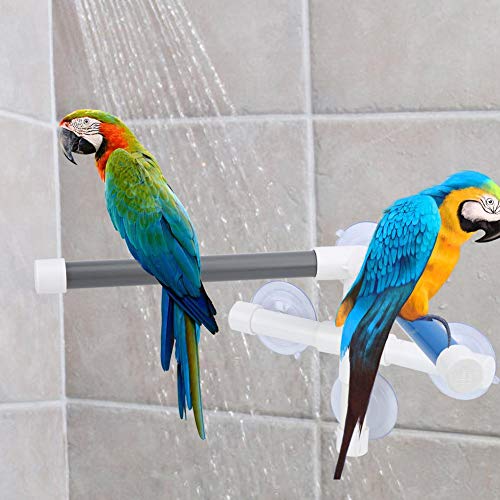 Vogel Bade Barsch Papagei Trainingsstand Sitzstangen PVC Vogel Stehend Plattform Vogel Dusche Badestand mit Saugnapf für Wellensittiche Sittich Nymphensittich Conure Lovebirds Vogel Bade Barsch Papagei Trainingsstand Sitzstangen PVC Vogel Stehend Plattform Vogel Dusche Badestand mit Saugnapf für Wellensittiche Sittich Nymphensittich Conure Lovebirds von Pssopp