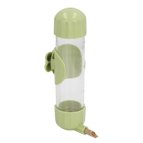 Pssopp Vogelwasserspender, Vogelwasserflasche, Papageienwassertrinker, Käfigzubehör für Papageien, Wellensittiche, Nymphensittiche, Sittiche, Kakadus (Green) von Pssopp