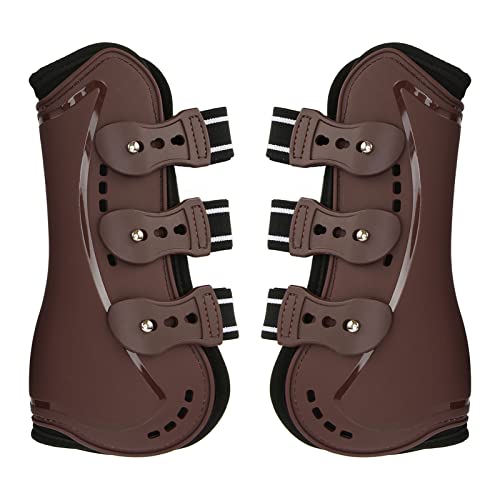 Vorderbeinschutz für Pferde Verhindert Rutschen Atmungsaktive Sportstiefel Pferd Pony Springstiefel für das Training Springen Reiten (M) von Pssopp