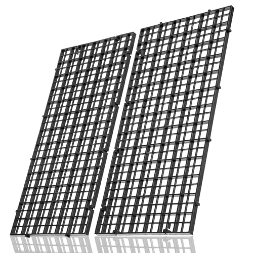 2 Stück 30x15cm Aquarium Trennwand, Aquariumgitter Aus Kunststoff Aquarium Tank Grid Trennung Brett Trennwand Für Aquarien, Aquariumteiler Für Isolation DIY-Filtration Und Aquascaping (Schwarz) von Psyqtsuary