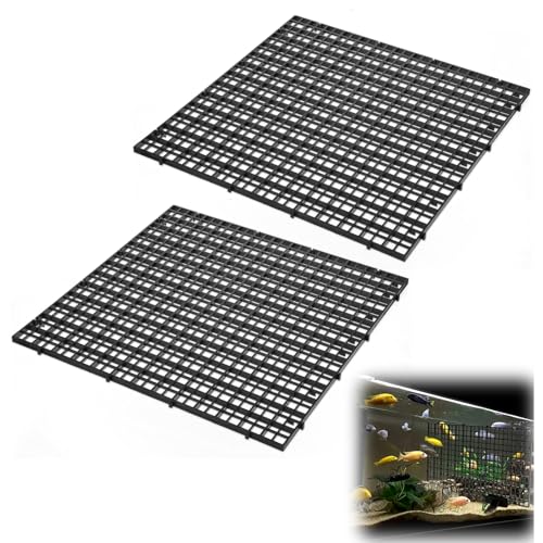 Aquarium-Trennwände, 30 x 30 cm, Kunststoff, Trenngitter für Aquarien, Filterunterteilung, Eierkiste für DIY-Filtration, Bodenschutz, 2 Stück, Schwarz Aquarium-Trennwände, 30 x 30 cm, Kunststoff, Trenngitter für Aquarien, Filterunterteilung, Eierkiste für DIY-Filtration, Bodenschutz, 2 Stück, Schwarz von Psyqtsuary