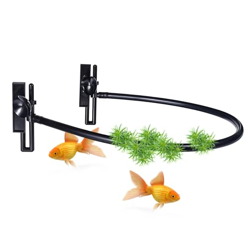 Schwimmende Pflanzenkorral für Aquarium, Schwimmender Pflanzenzaun für Aquariumzubehör, Fischtankpflanzenzaun Höhenverstellbar mit Wasserstand, geeignet für alle Schwimmpflanzen und Aquarien von Psyqtsuary