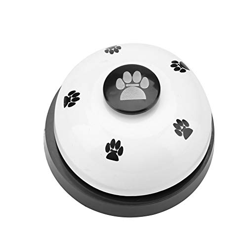 Psytfei Niedliche Cartoon-Haustierglocke Für Hunde Und Katzen, Interaktives Spielzeug, Wiederverwendbar, Langlebig, Für Haustiere Oder Tierliebhaber(Weiß) von Psytfei