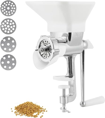 Manuelle Futterpelletmaschine, Tierfutterpelletmaschine mit 4/5/6/7 mm optionalen Formen, Tierfutterpelletmaschine für Fische, Vögel, Katzen, Hunde von PtaTt
