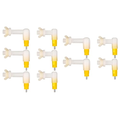Ptdfjspt 10 Stück Wassernippeltränken für Kaninchen, Hühner und Küken, Automatischer Trinkbrunnen, Auslaufsicher, Federtyp, Einfache Installation von Ptdfjspt