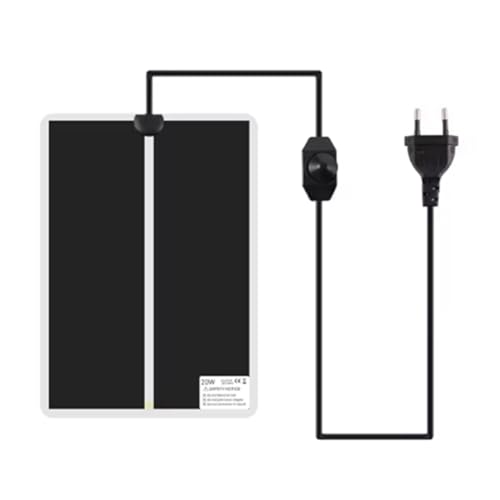 Ptdfjspt Heizmatte für Reptilien, Terrarium, Klettern, Haustier-Heizkissen, Einstellbare Temperaturreglermatten, Zubehör, EU-Stecker, 20 W von Ptdfjspt