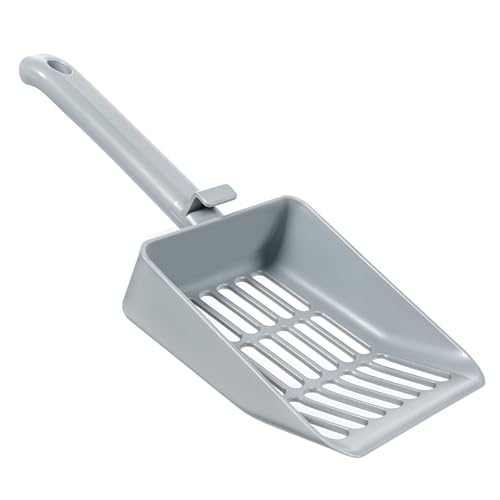 Ptwola Katzentoilettenschaufel, ergonomischer langer Griff, robuste Doppel-Sieblöcher, effizientes Kotsieb mit einfachem Aufbewahrungshaken für Katzentoilette Ptwola Katzentoilettenschaufel, ergonomischer langer Griff, robuste Doppel-Sieblöcher, effizientes Kotsieb mit einfachem Aufbewahrungshaken für Katzentoilette von Ptwola