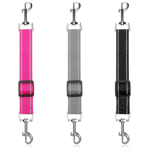 Sicherheits-Halsband-Clips für Hunde, verstellbar, Nylon, doppelseitiger Verschluss, Sicherheitsclips, reflektierender Halsband-Clip, Gurt für Haustier, Hunde, Geschirr, Halsbänder, Leine, Zubehör, 3 von Ptwola