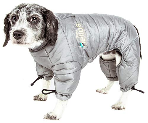 DogHelios Thunder-Crackle 3M reflektierende Ganzkörper-Hundejacke, wattierter Plüsch, verstellbar von PuTwo