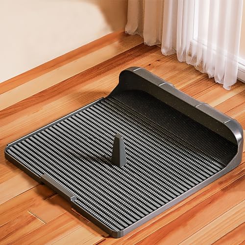 Hundetoilette Ohne Pipi-Pad, All-in-one-Hunde-Pipi-Station für den Innenbereich, Erhöhtes Verschlüsselungsfeld, Keine Festsitzenden Füße (Size : Small) von Pucaru