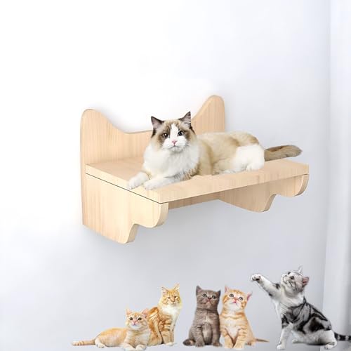 Pucaru Katzen Wandmöbel – Katzen-Kletterwand und Katzen-Wandstufe, Decken und Wände, Katzen Kletterwand-Set, DIY-Freiheitsmontage (Color : S2) von Pucaru