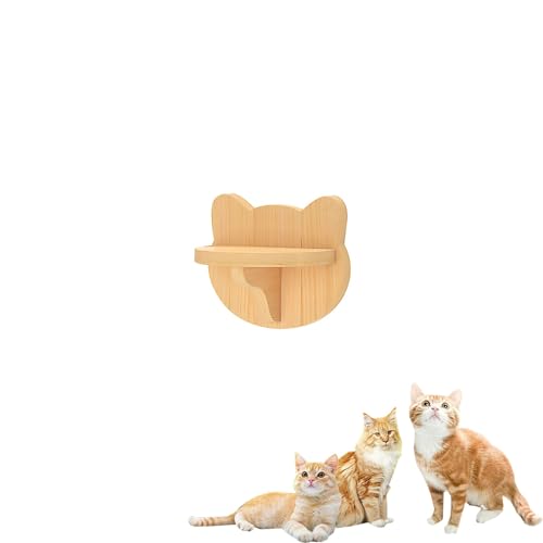 Katzen Wandmöbel für den Innenbereich, Katze Wandelement, Wandregale für Katzen aus Massivholz, Wandstufen für Katzen, Katzennest, Kratzbaum(Size:S1) von Pucaru