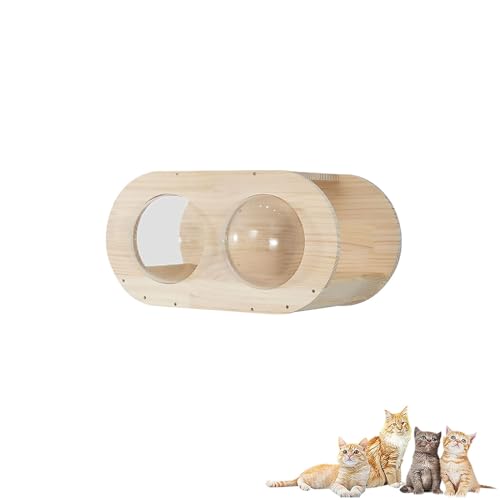 Katzenmöbel zur Wandmontage, Katze Wandelement, Katzensitzstange, Katzenvilla, Raumkapsel, Sprungplattform, DIY-Kombination(S16) von Pucaru