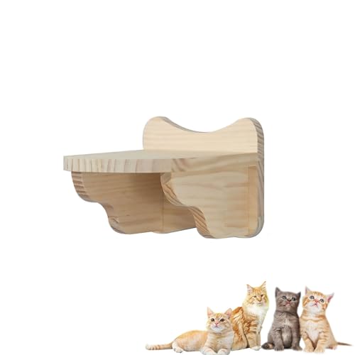 Katzenmöbel zur Wandmontage, Katze Wandelement, Katzensitzstange, Katzenvilla, Raumkapsel, Sprungplattform, DIY-Kombination(S6) von Pucaru