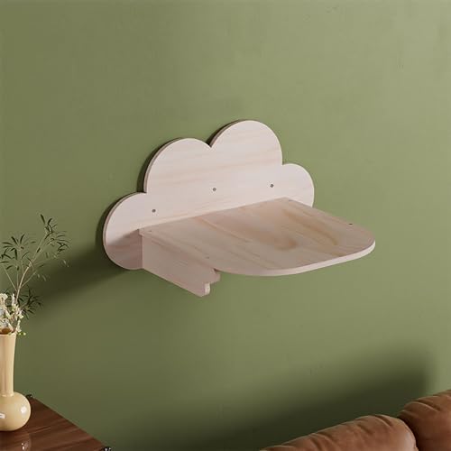 Katzenwandparkour aus Reinem Massivholz, Katze Wandelement, Wandmontierte Katzen Kletterwand, Katzenbaum, Katzennest, Sprungplattform, Raumkapsel(Size:S3) von Pucaru
