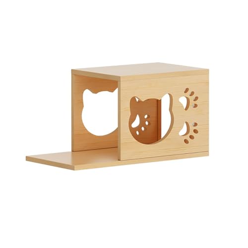 Pucaru 1 Stück Katzenkletterwand, Katzenmöbel, Wandmontiertes Katzenklettergerüst aus Holz, Geeignet for Die Wohnungseinrichtung(33 * 48cm) von Pucaru
