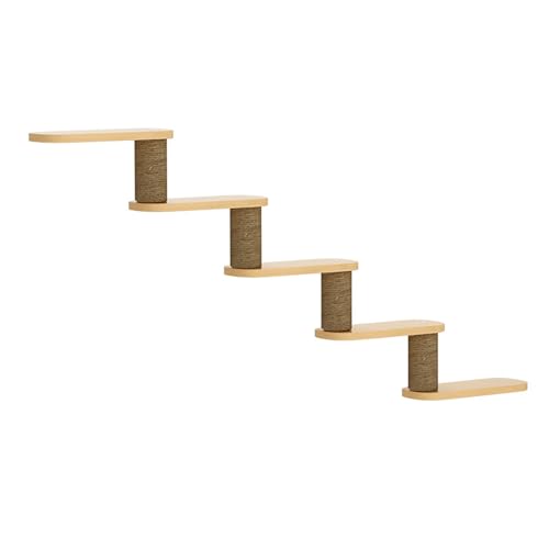 Pucaru 1 Stück Katzenkletterwand, Katzenmöbel, Wandmontiertes Katzenklettergerüst aus Holz, Geeignet for Die Wohnungseinrichtung(68 * 100cm) von Pucaru