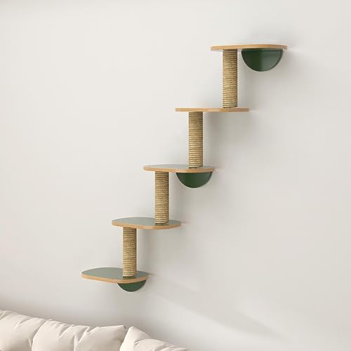 Pucaru Katzenregale for Die Wand, Blumenförmiges Katzenklettergestell, 1 Katzenwandmöbel, Katzentreppe, Lassen Sie Katzen Frei Klettern(30 * 20cm) von Pucaru