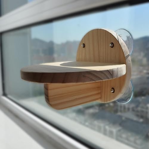 Pucaru Katzensprungbrett, Kletterwand Katzen, Katzensprungbrett Mit Saugnapf, Platzsparend aus Holz, Geeignet für Balkonfenster Pucaru Katzensprungbrett, Kletterwand Katzen, Katzensprungbrett Mit Saugnapf, Platzsparend aus Holz, Geeignet für Balkonfenster von Pucaru