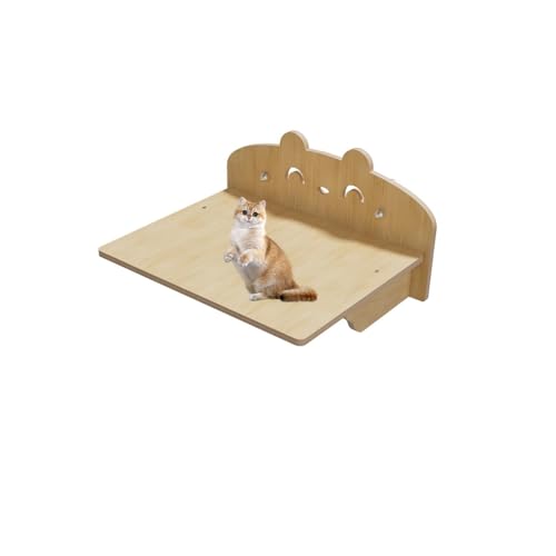 Pucaru Katzensprungplattform, Katzenregale, Katzengreifgitter, Katzenablage Mit Starkem Saugnapf, Katzenfenstersitzstange for Große Katzen(31 * 20 * 38cm) von Pucaru