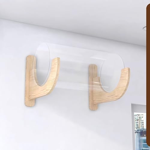 Pucaru Kletterwand Katzen, Katzenmöbel für Die Decke, Wandmontierte Katzenkletterregale, Katzenvilla-Laufsteg, Katzenhaus für Zuhause(50 * 35 * 9.8cm/19.6 * 13.7 * 9.8in) von Pucaru