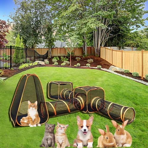 Tragbares, Atmungsaktives Katzentunnelzelt für den Außenbereich, 6-in-1-Katzengehege, Pop-up-Design, Faltbar, Spielzelte für Katzen und Kleintiere Tragbares, Atmungsaktives Katzentunnelzelt für den Außenbereich, 6-in-1-Katzengehege, Pop-up-Design, Faltbar, Spielzelte für Katzen und Kleintiere von Pucaru