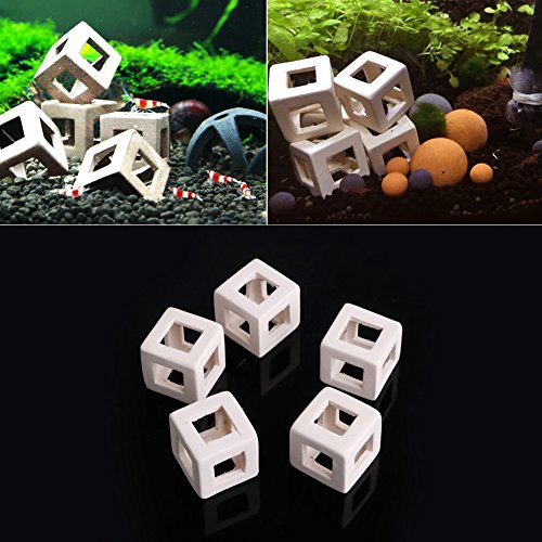 Aquarium-Dekoration, Fisch für Aquarium, Keramik, kubisch, Zuchthöhle, Fisch für Aquarium, Ornamente für Garnelen, Buntbarsche, zum Spielen, Verstecken des Lebens im Wasser Aquarium-Dekoration, Fisch für Aquarium, Keramik, kubisch, Zuchthöhle, Fisch für Aquarium, Ornamente für Garnelen, Buntbarsche, zum Spielen, Verstecken des Lebens im Wasser von Puco