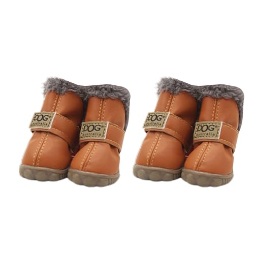 Puco Hunde Schneestiefel Sockenstiefel Regenstiefel rutschfest wasserdicht atmungsaktiv tragbar für kleine mittelgroße und große Hunde Hundeschuhe von Puco