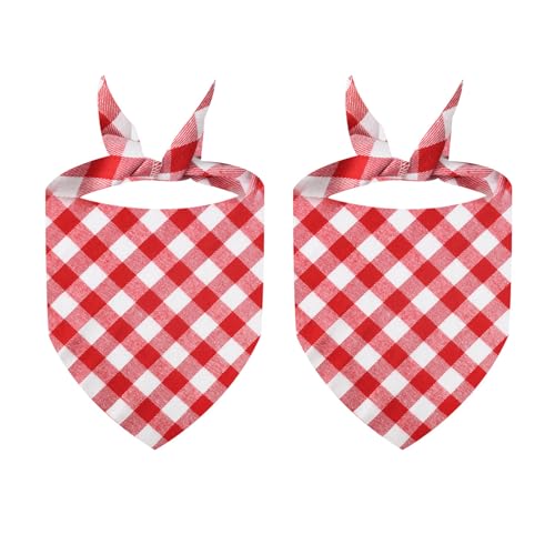 Puco Wendbares Haustier-Bandana, Festival-Kostüm, Hunde, Party, Halstuch, Halsband, Urlaub, Dress Up, Hunde, Kariertes Halstuch, 2 Stück, Haustier-Bandanas, Baumwolle Puco Wendbares Haustier-Bandana, Festival-Kostüm, Hunde, Party, Halstuch, Halsband, Urlaub, Dress Up, Hunde, Kariertes Halstuch, 2 Stück, Haustier-Bandanas, Baumwolle von Puco