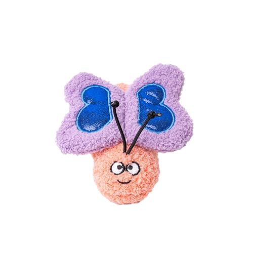 Puffy Crew Interaktives Katzenminze-Plüschtier, Insekten-Thema, 12,7 cm, für alle Rassengrößen (Schmetterling) von Puffy Crew