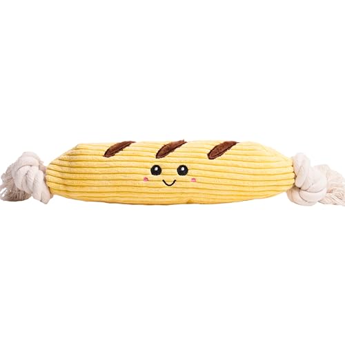 Puffy Crew Quietschendes Hundespielzeug, Bakery Bite_Stick Collection, 30,5 cm, für verschiedene Hundegrößen (Baguette, groß) von Puffy Crew