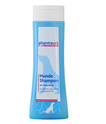 Pullach Hof Hundeshampoo mit Teebaumöl 300ml für weiches glänzendes sauberes Fell Hunde Shampoo Heimtierpflege milde Reinigung frischer Duft von Pullach Hof