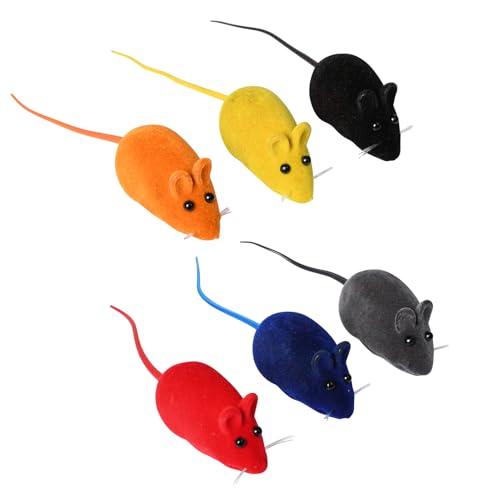 Pumwoy 6 Stück Katzenspielzeug Maus, Quietschende Mäuse Quietschende Mäuse, Spielzeugmäuse für Katzen Spielzeugmaus Katzen, Spielzeugmaus Katzen für Kätzchen jeden Alters Pumwoy 6 Stück Katzenspielzeug Maus, Quietschende Mäuse Quietschende Mäuse, Spielzeugmäuse für Katzen Spielzeugmaus Katzen, Spielzeugmaus Katzen für Kätzchen jeden Alters von Pumwoy