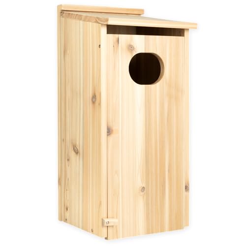 Punchau Entenhaus aus Zedernholz für den Außenbereich, 55,9 x 25,4 x 25,4 cm, Holzunterstand und Nistkasten für Teich und Feuchtgebiete Punchau Entenhaus aus Zedernholz für den Außenbereich, 55,9 x 25,4 x 25,4 cm, Holzunterstand und Nistkasten für Teich und Feuchtgebiete von Punchau