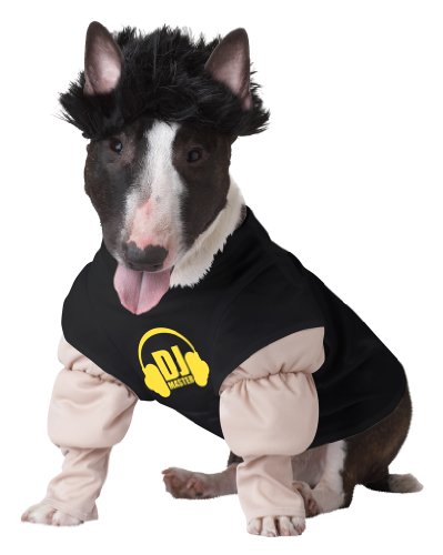 Pup-A-Razzi DJ Master Hundekostüm, Größe S von California Costumes