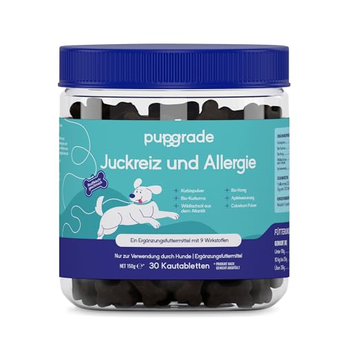 PupGrade Itch & Allergy Chew Ergänzungsmittel für Hunde – Hautgesundheit und Immununterstützung mit Fischöl aus Atlantiklachs – Hilft gegen Juckreiz – 30 weiche Kausnacks PupGrade Itch & Allergy Chew Ergänzungsmittel für Hunde – Hautgesundheit und Immununterstützung mit Fischöl aus Atlantiklachs – Hilft gegen Juckreiz – 30 weiche Kausnacks von PupGrade