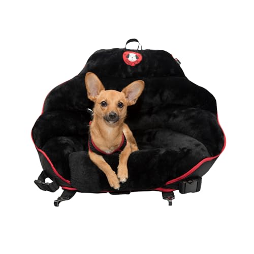 PupSaver Hundeautositze für kleine und mittelgroße Hunde,Reise-Booster Haustierautositz,funktioniert mit Pup Saver Sicherheitsgurt Geschirr,empfohlen für Hunde bis 13.6 kg von PupSaver