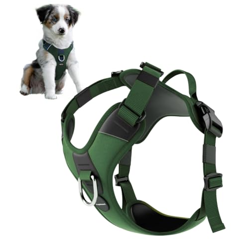 PupSensei No Pull Hundegeschirr – strapazierfähiges Polyester-Welpengeschirr mit Anti-Zugschlaufe vorne, reflektierenden Streifen und Schnellverschluss-Clips für kleine, mittelgroße und große Hunde PupSensei No Pull Hundegeschirr – strapazierfähiges Polyester-Welpengeschirr mit Anti-Zugschlaufe vorne, reflektierenden Streifen und Schnellverschluss-Clips für kleine, mittelgroße und große Hunde von PupSensei