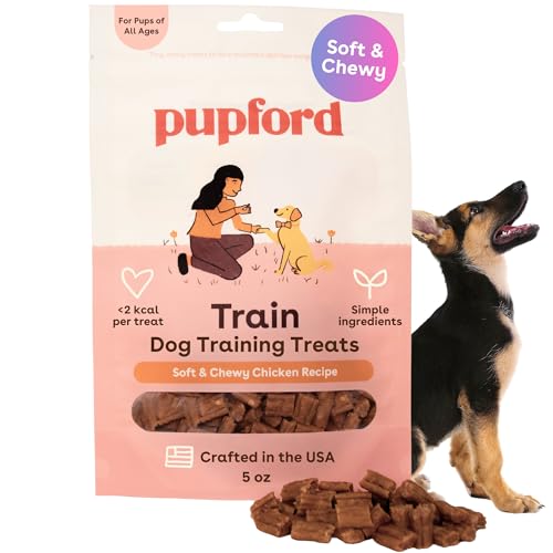 Pupford Weiche und kaubare Leckerlis für Hunde und Welpen (Huhn, 5 Unzen) 140 g (1 Stück) von Pupford