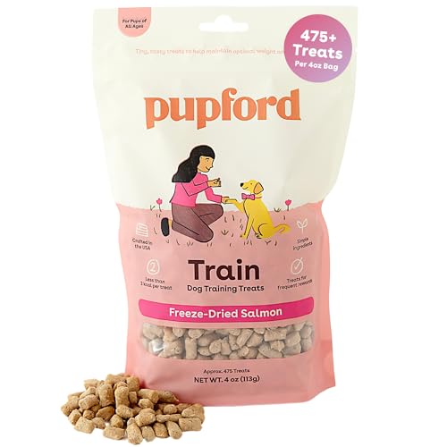 Pupford gefriergetrocknete Trainings-Leckereien für Hunde von 450 Leckereien pro Beutel, Kalorienarm, die perfekte Trainingsbelohnung (wird in Rindleber, Süßkartoffel und Huhn geliefert) von Pupford